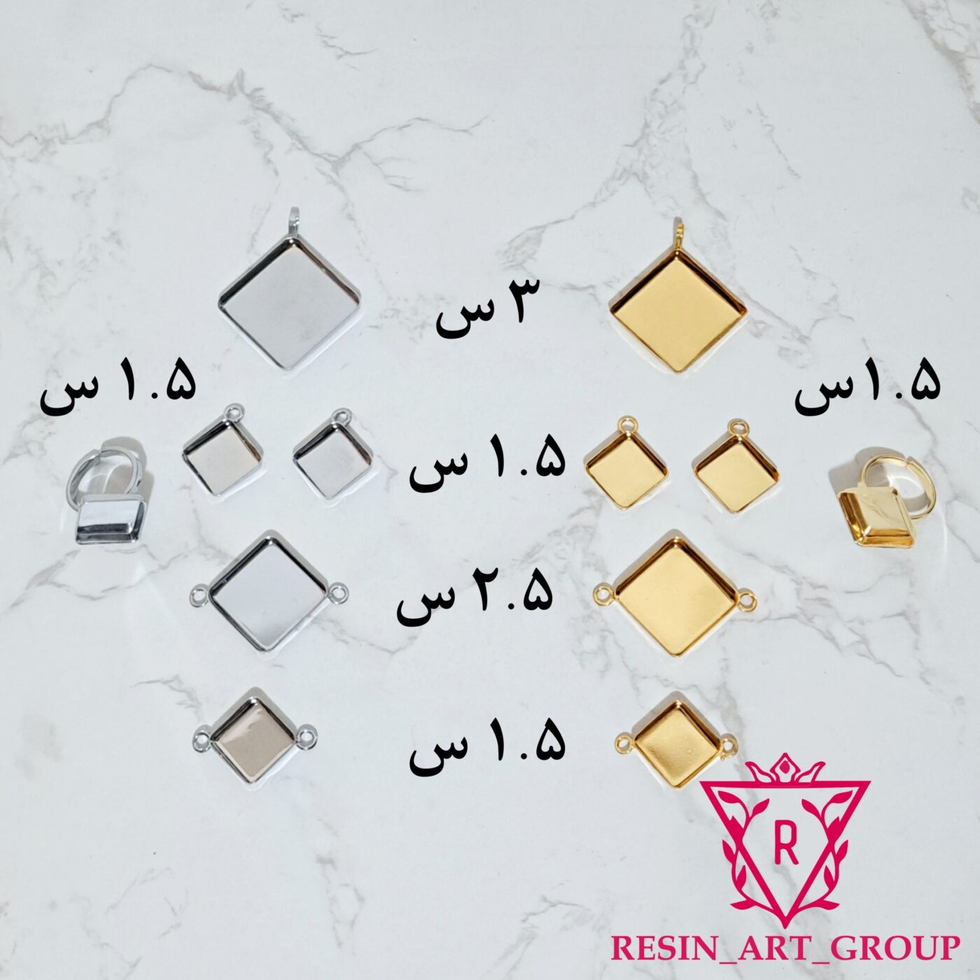 پلاک مربع کج باکفه استیل