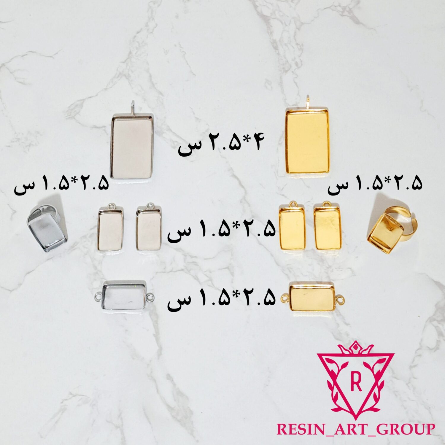 پلاک مستطیل باکفه استیل