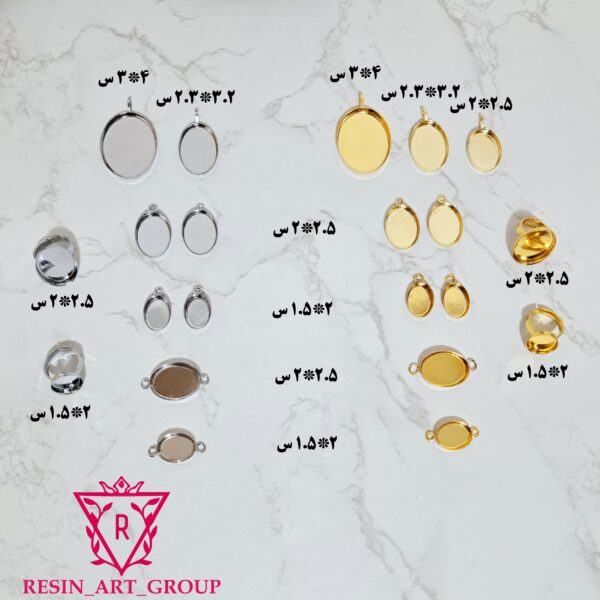 پلاک بیضی باکفه استیل